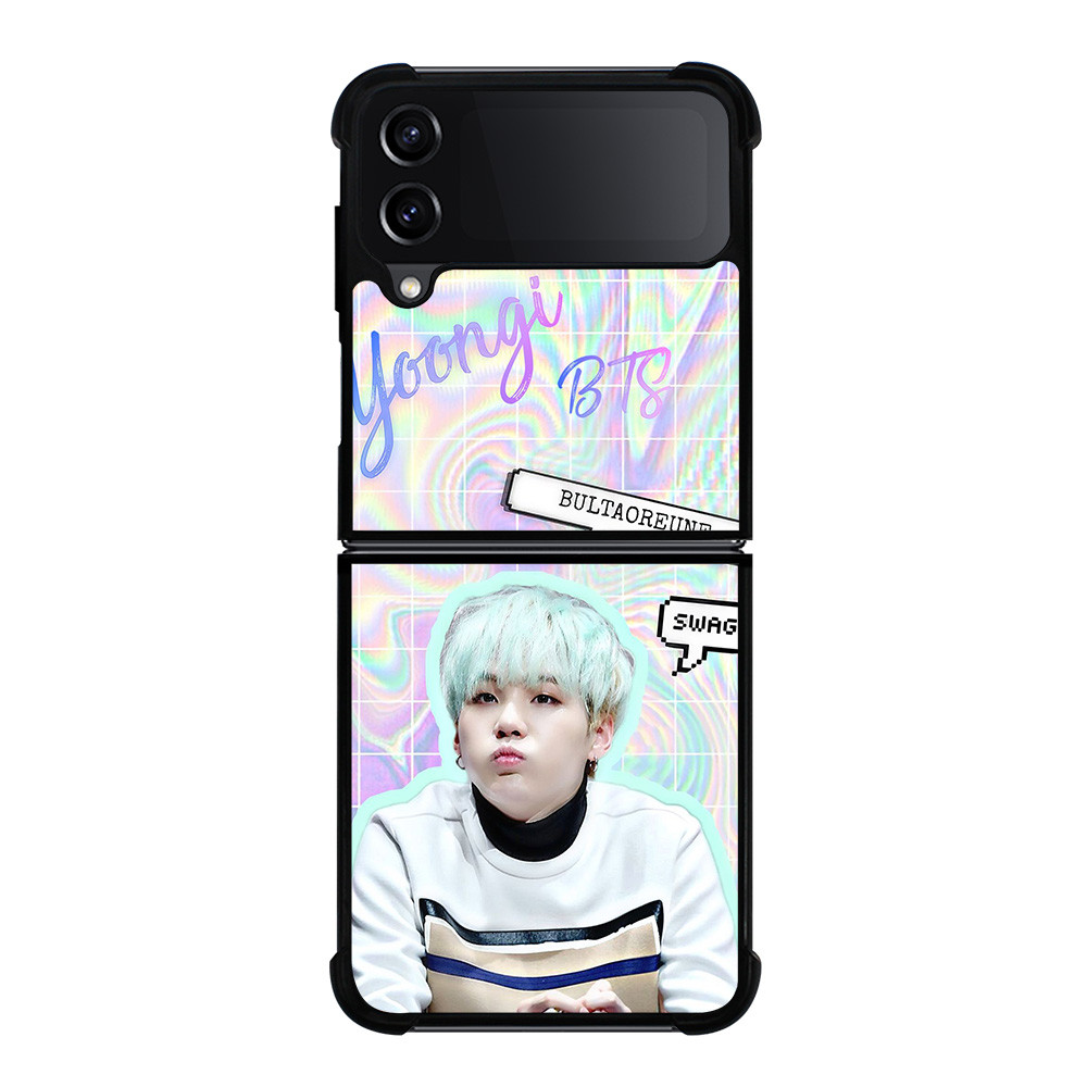 BTS♡SUGA♡ケース BTS SUGA CUTE Samsung Galaxy Z Flip 4 Case Cover